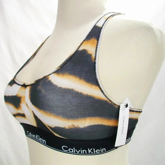 SMALL Calvin Klein F3785 Modern Cotton Wire Free Bralette Multicolor NWT - Picture 2 of 5